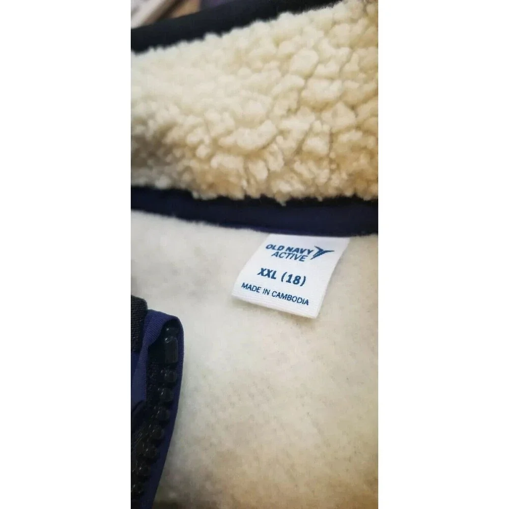 Old Navy Sherpa Fleece Zip Up Jacket XXL 18